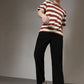 Ribbed Tube Leg Trousers